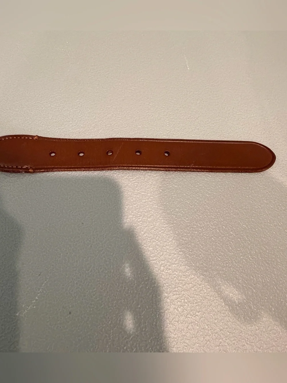 J.CREW Men's Golf Themed Belt Cotton & Leather Sz 40 Green Brown Leather/Cotton